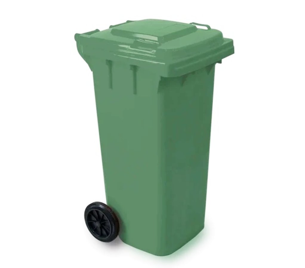 BİLLUR YEŞİL KONTEYNER 120 LT (ÇÖP KOVASI)